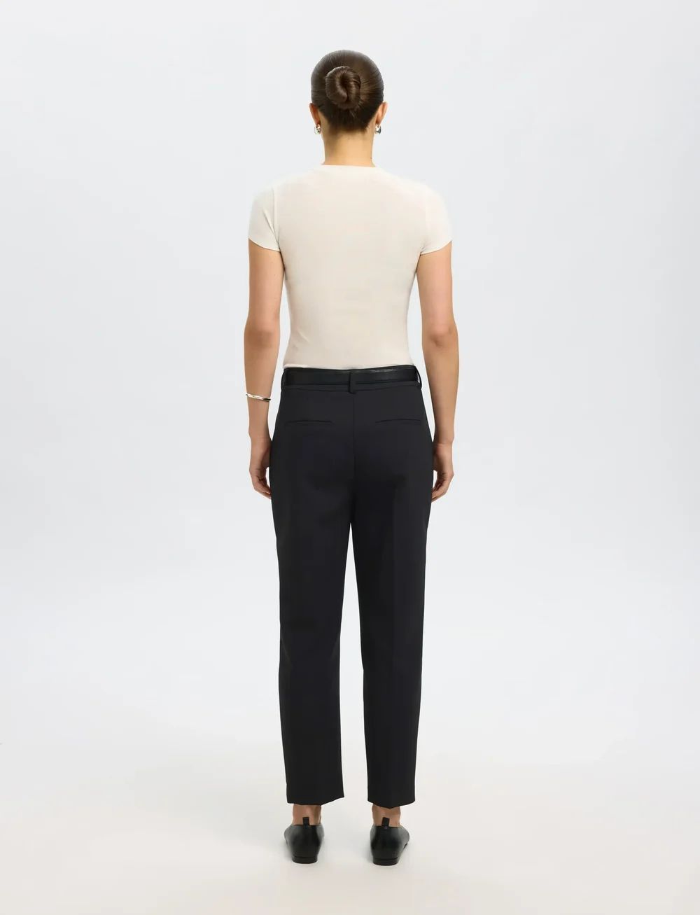 SELECTED Rita-Ria MW Cropped Pant FD Noos Black