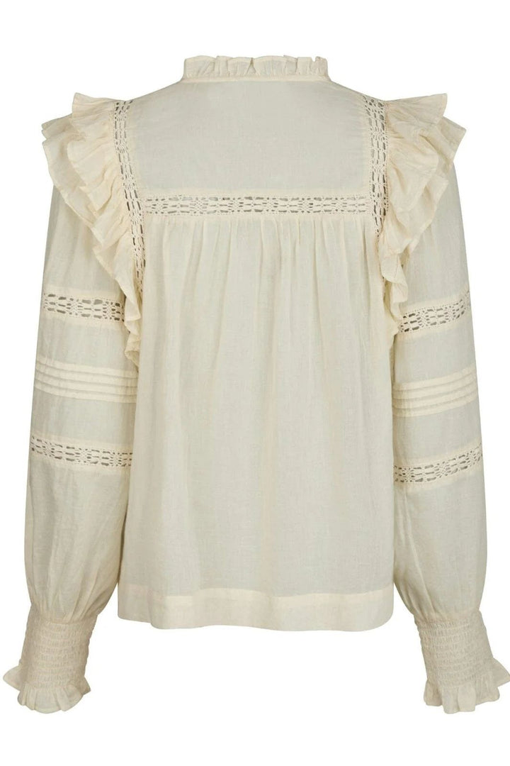 NEO NOIR Mauri S Voile Blouse Light Yellow