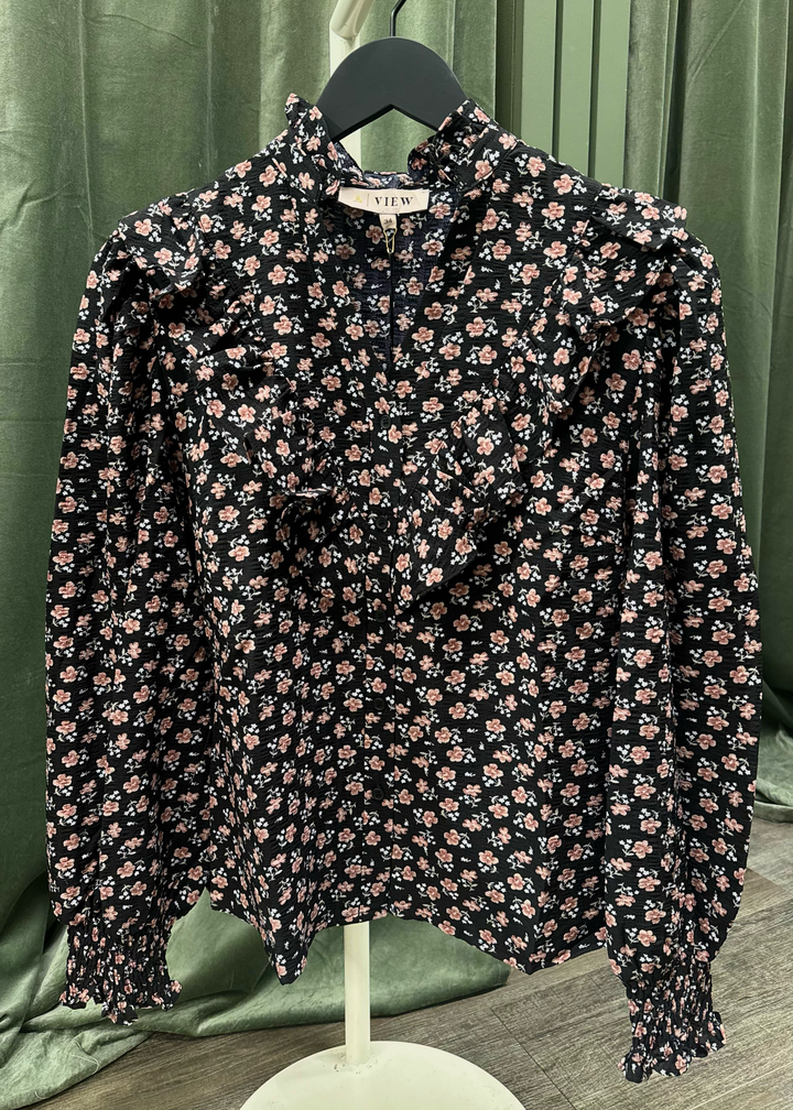 A-VIEW Andrine Shirt Black/Rosa