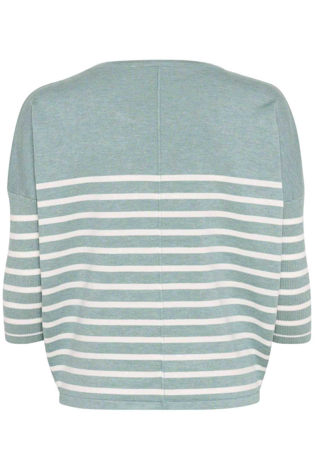 SAINT TROPEZ MilaSZ R-Neck St. Pullover Blue Surf Melange