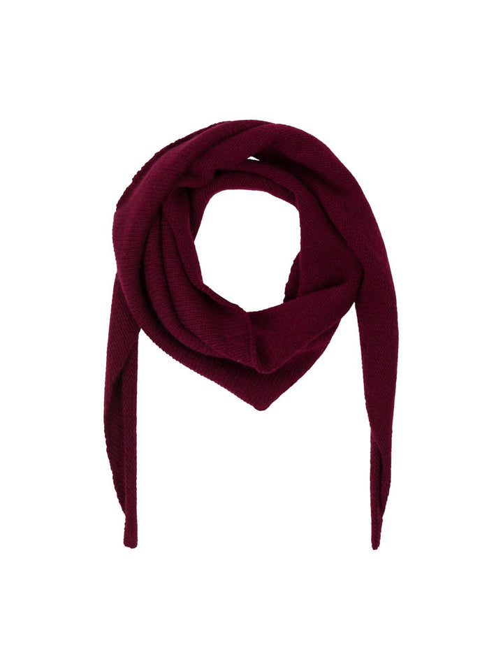 NEO NOIR Misty Knit Scarf Wine