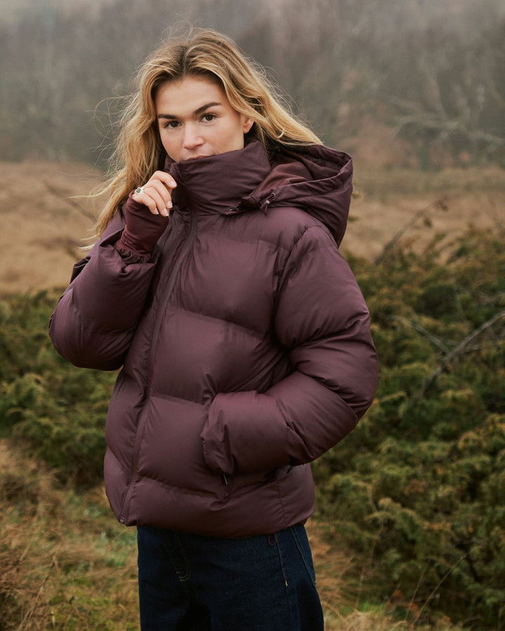 NEO NOIR Fox C Puffer Jacket Bordeux