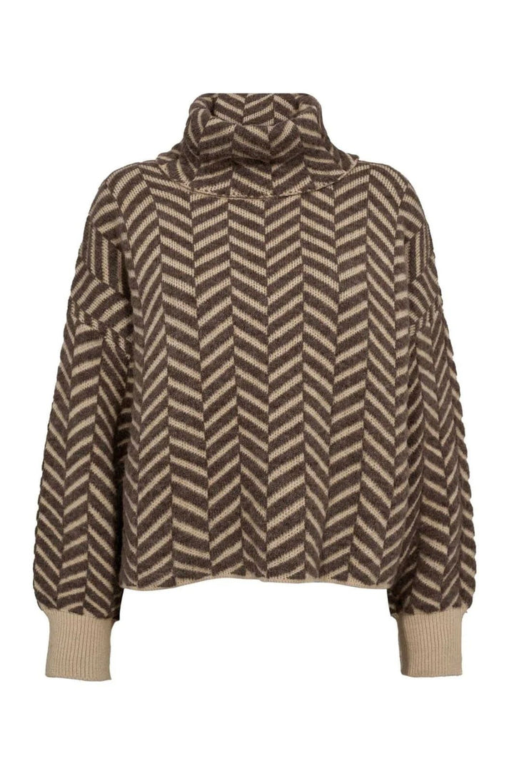 GOSSIA GinaGo Sweater Sand Brown Mix