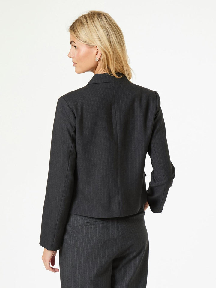 NEO NOIR Djarla Pinstripe Blazer Antracit