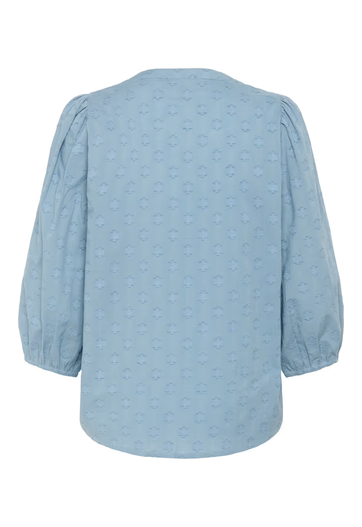 KAFFE KAenya Blouse 3/4 SL Windward Blue