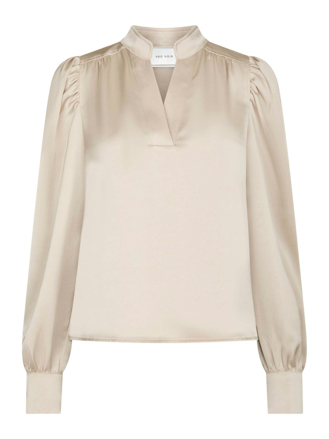 NEO NOIR Rosslyn Heavy Sateen Blouse Champagne