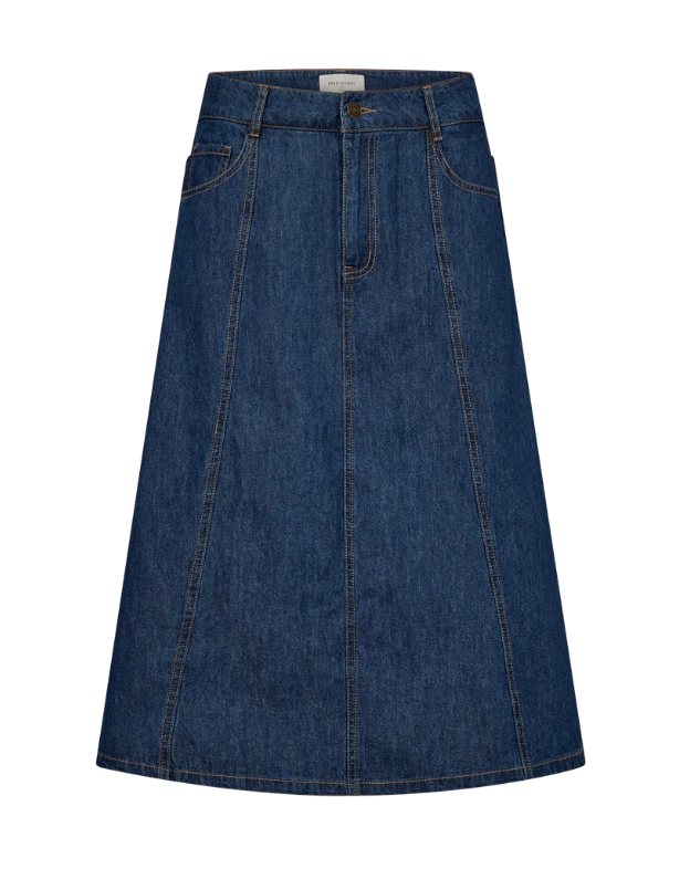 FREE/QUENT FQLisea-Skirt Medium Blue Denim