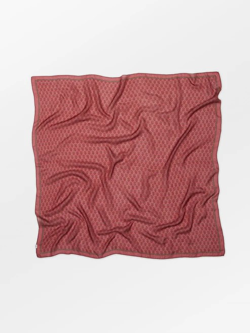 BECKSÖNDERGAARD Bioflora Sia Scarf Earth Red