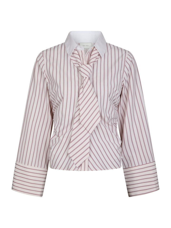 NEO NOIR Francesca Stripe Shirt Rose