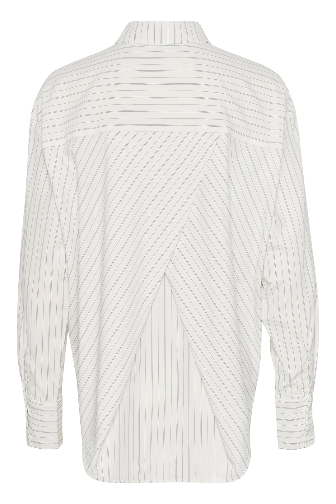 KAFFE KAtara Shirt White W.Grey Stripe