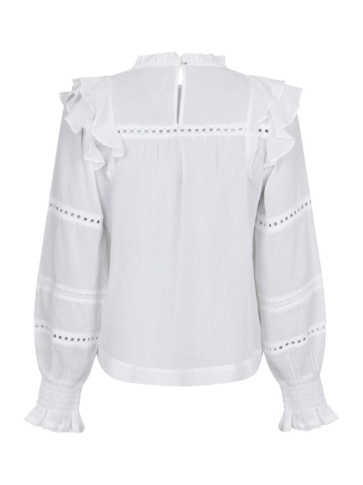 NEO NOIR Aurika S Voile Blouse White