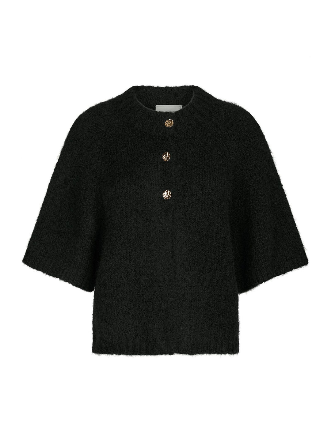 NEO NOIR Benuta Fluffy Knit Cardigan Black