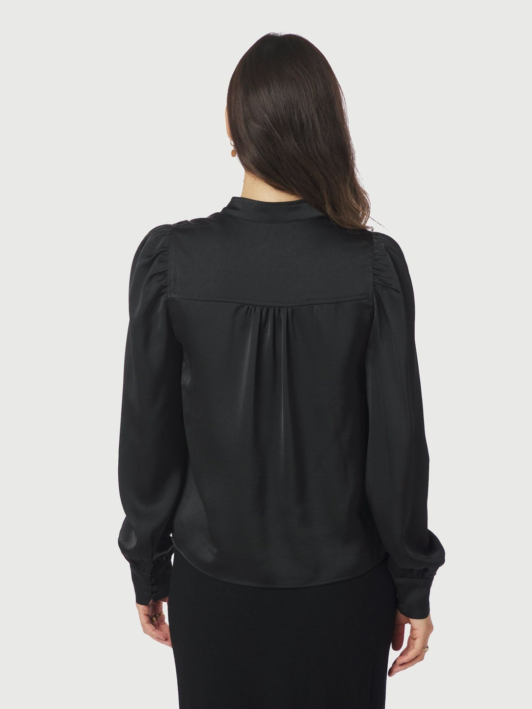 NEO NOIR Rosslyn Heavy Sateen Blouse Black