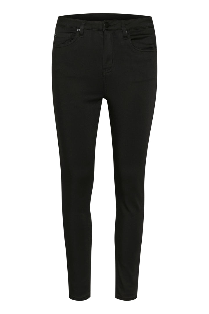 KAFFE KAdima HW Slim Jeans Black Deep