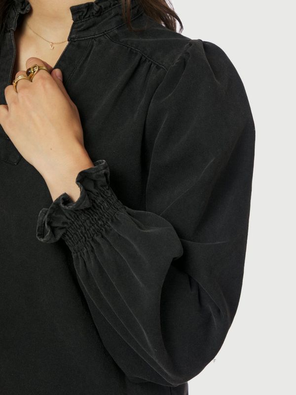NEO NOIR Emmeline Denim Blouse Black