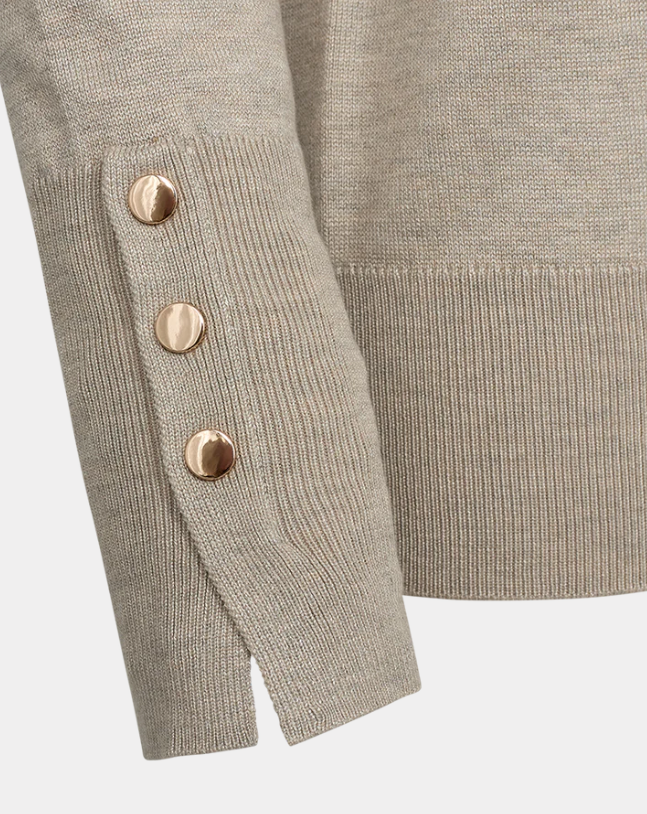 FREEQUENT FQKATIE-PULLOVER MOONBEAM MELANGE