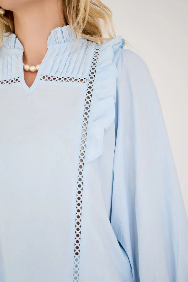 A-VIEW Agnete Blouse Light Blue