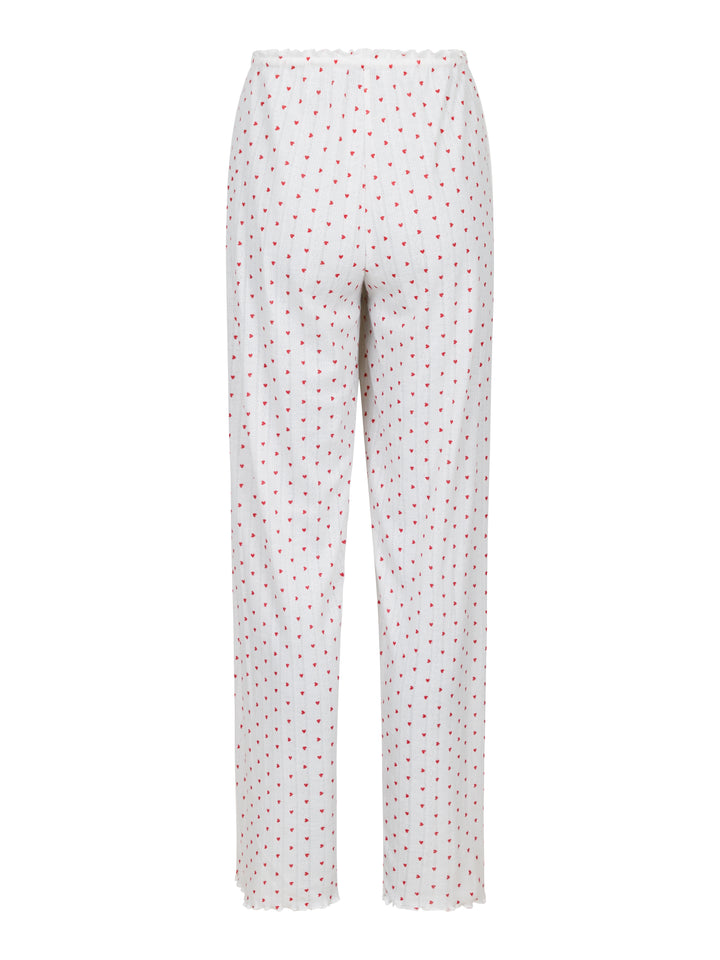 NEO NOIR Serafina Pointelle Heart Pants