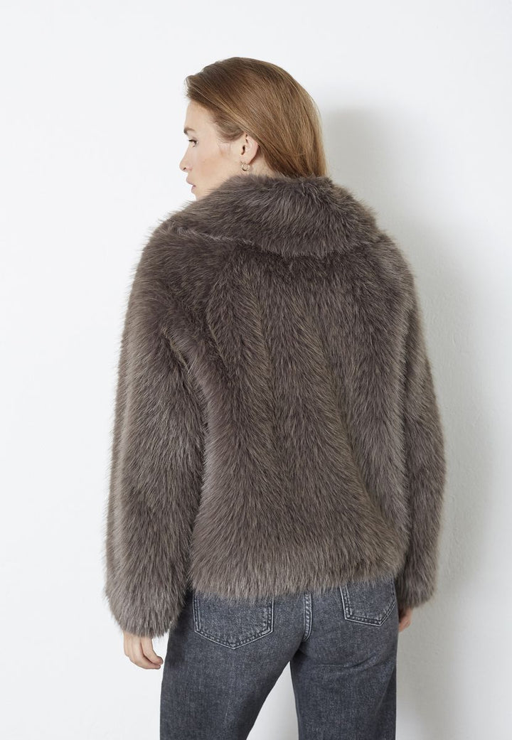 CO´COUTURE KitaCC Furry Jacket Walnut