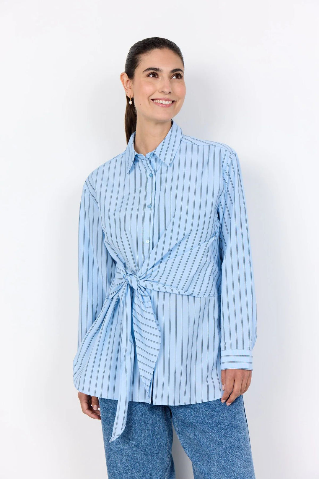 SOYACONCEPT SC-Bardot 3 Blue Shirt
