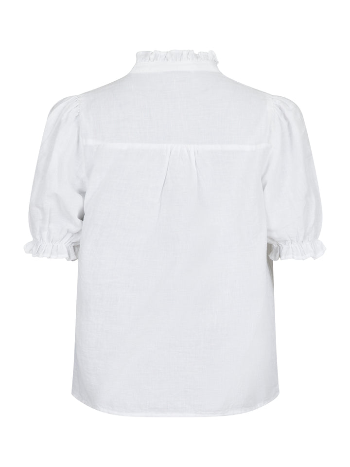 NEO NOIR Odesa Linen Blouse White