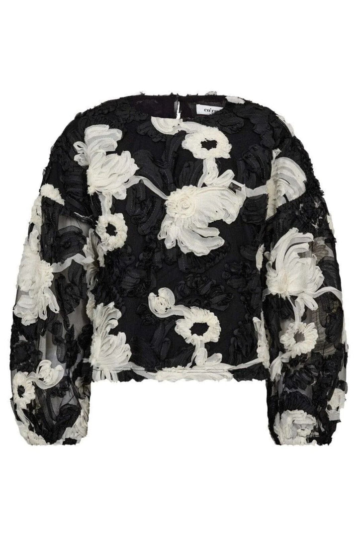 CO´COUTURE FleurCC Fluffy Blouse Black