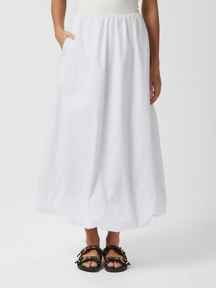 NEO NOIR Ober Long Balloon Skirt White