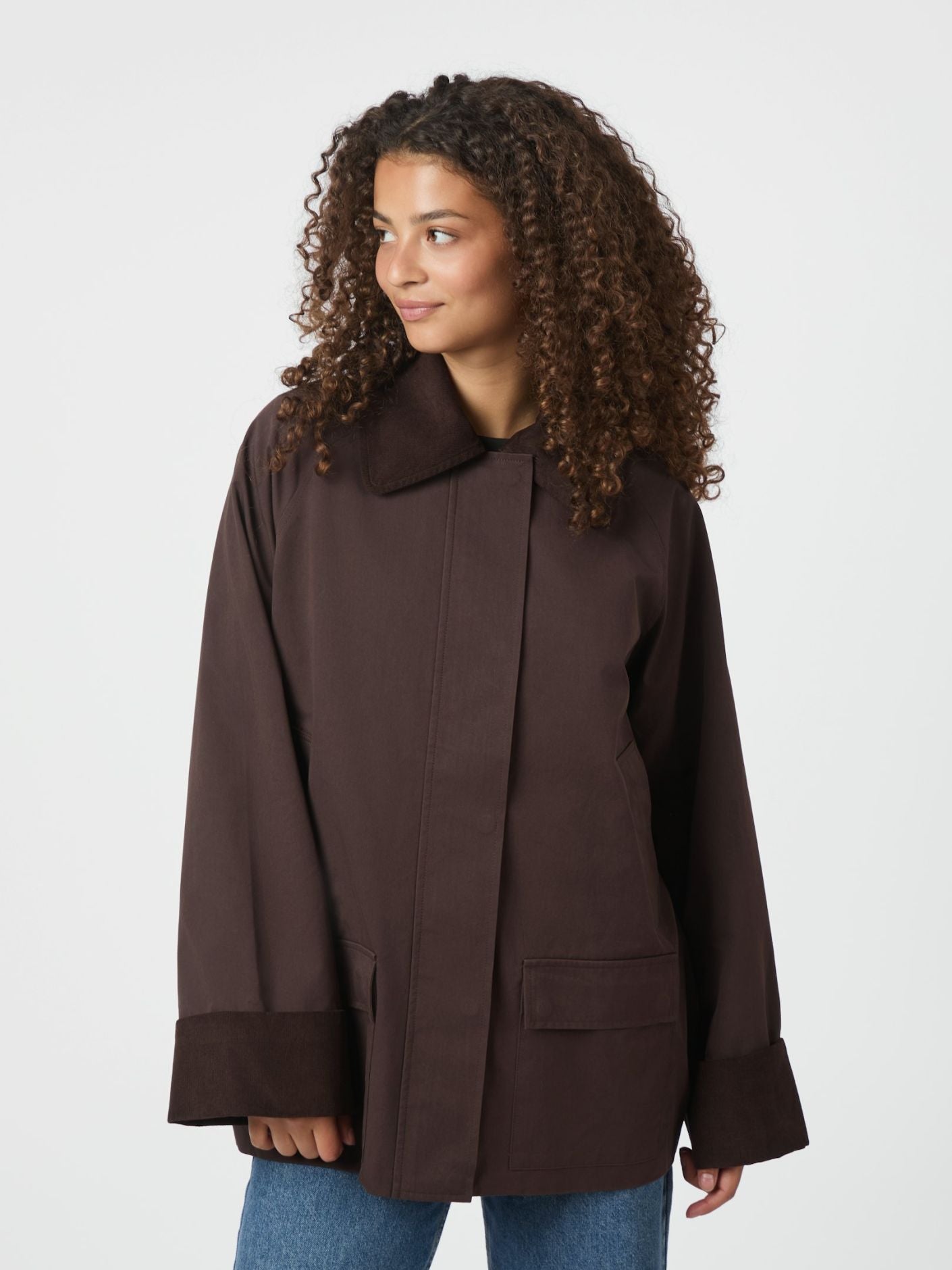 NEO NOIR Anastacia Cord Jacket Brown
