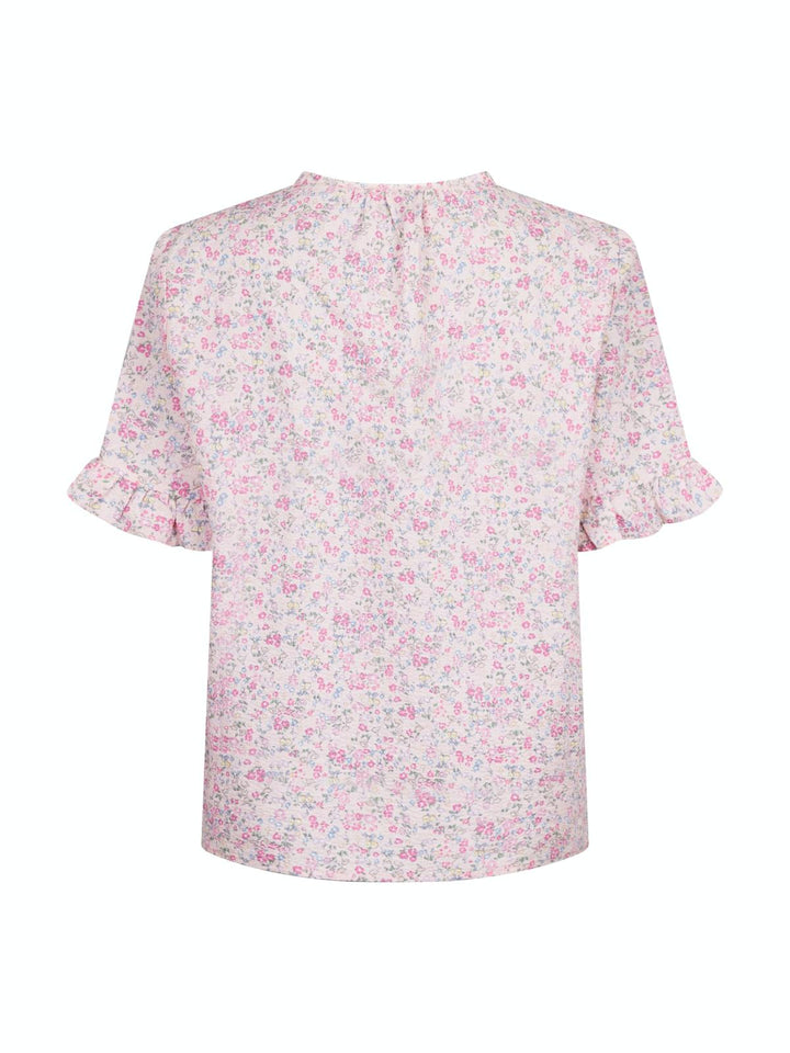 NEO NOIR Skin Karma Blossom Frill Shirt Light pink