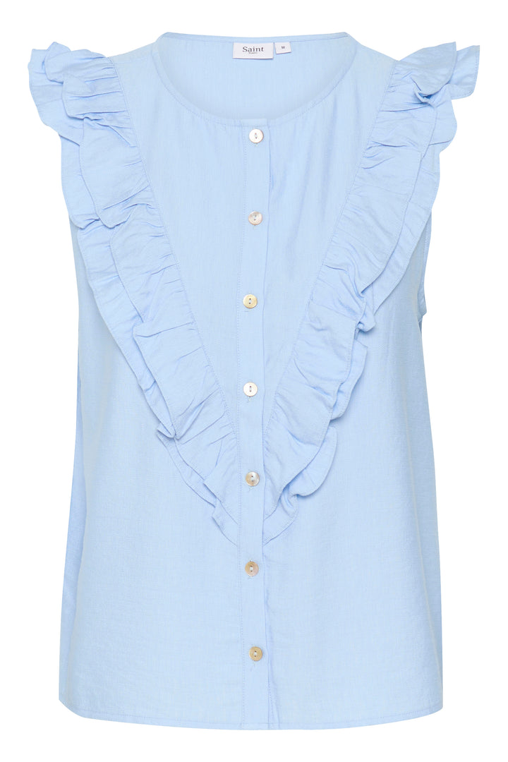 SAINT TROPEZ KlaudiaSZ Shirt Chambray Blue