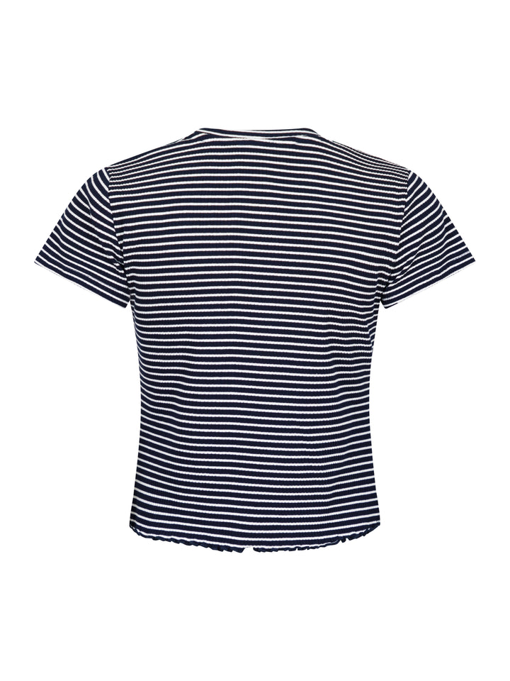 NEO NOIR Lonnie Stripe Tee Dark Navy