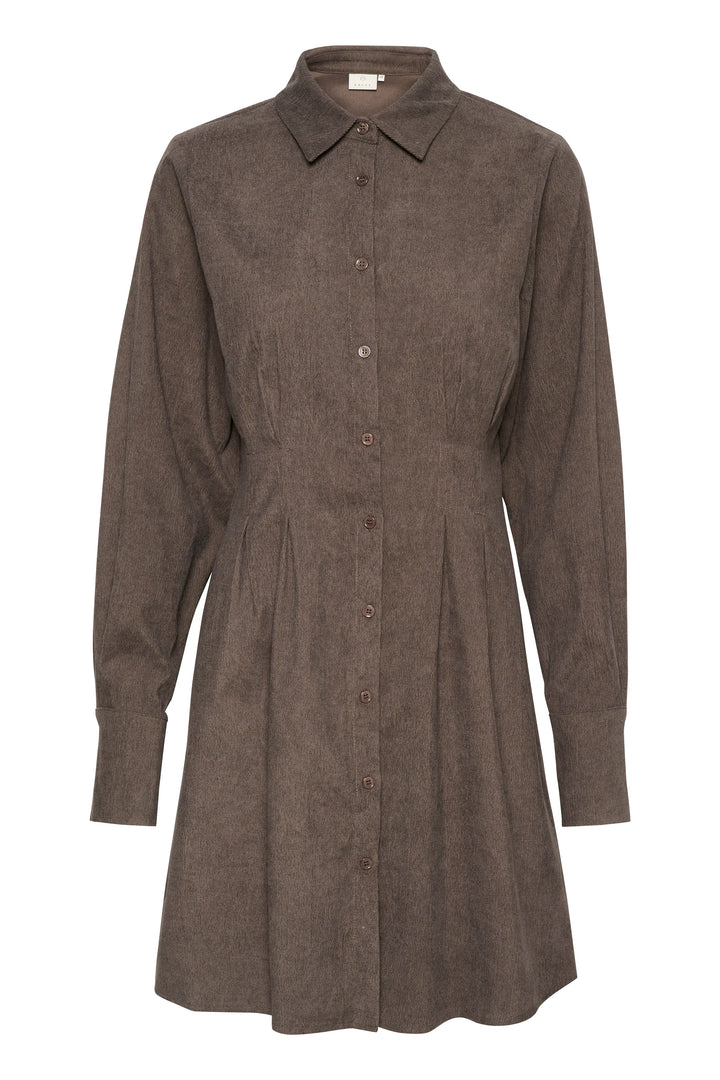 KAFFE KAhermine Shirt Dress Major Brown C.