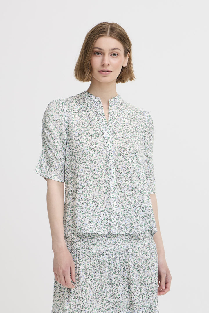 ICHI IHvera SH23 Green Flower Aop