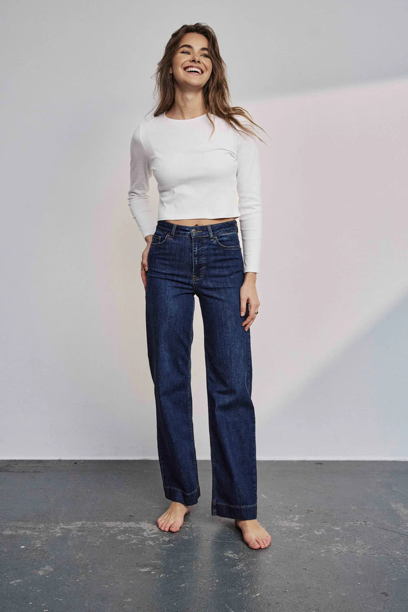 NÜMPH Nuparis Jeans Long Dark Blue