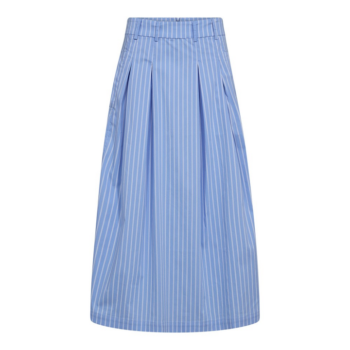 CO´COUTURE MicaCC Stripe Pleat Skirt Pale Blue