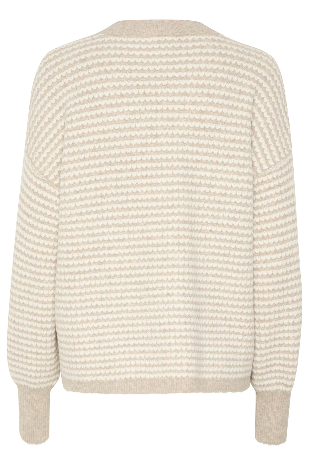 KAFFE Kaellery Knit Pullover Feather Gray/Chalk