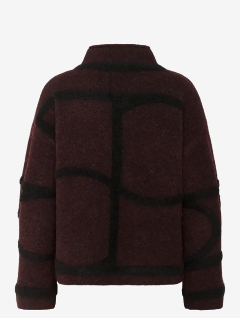 SOAKED IN LUXURY SLSorea Mono Pullover Winetasting 3D Monogram