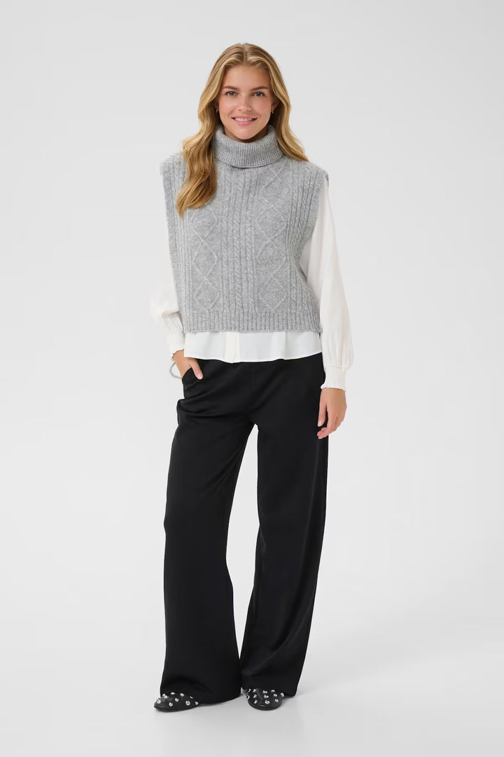 CREAM CRFrina Knit Slipover Grey Melange