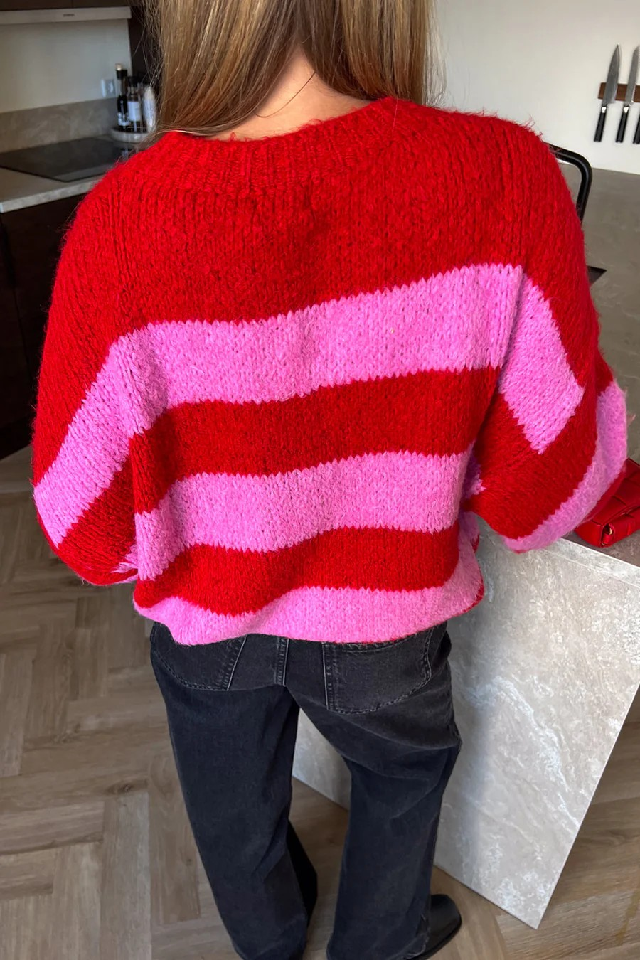 NOELLA Kia Knit Red Pink Mix