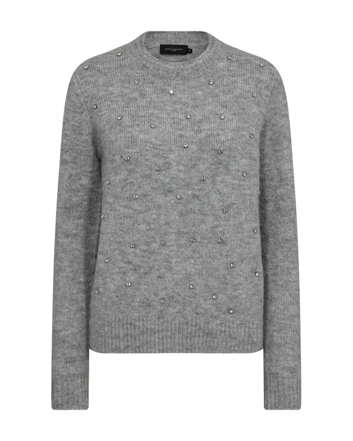 COPENHAGEN MUSE CMdiamond-Pullover Grey Melange