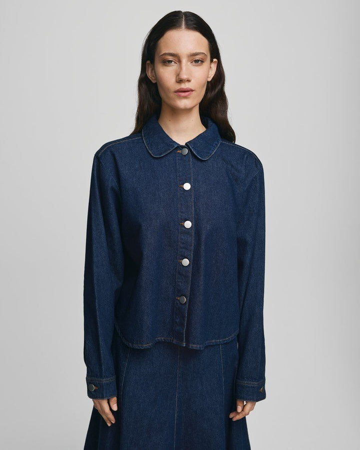 MSCH COPENHAGEN MSCHAdna Alena Shirt Dark Blue Wash