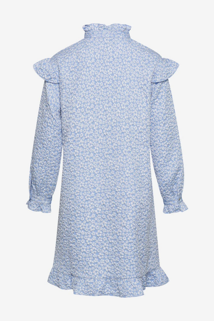 NOELLA Reno Ruby Ruffle Dress Light Blue