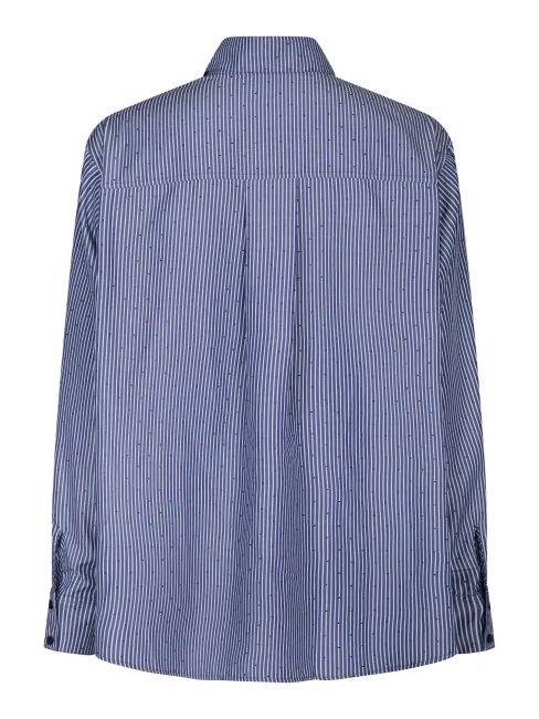 NEO NOIR Dalma B Stripe Stone Shirt Midnight Blue