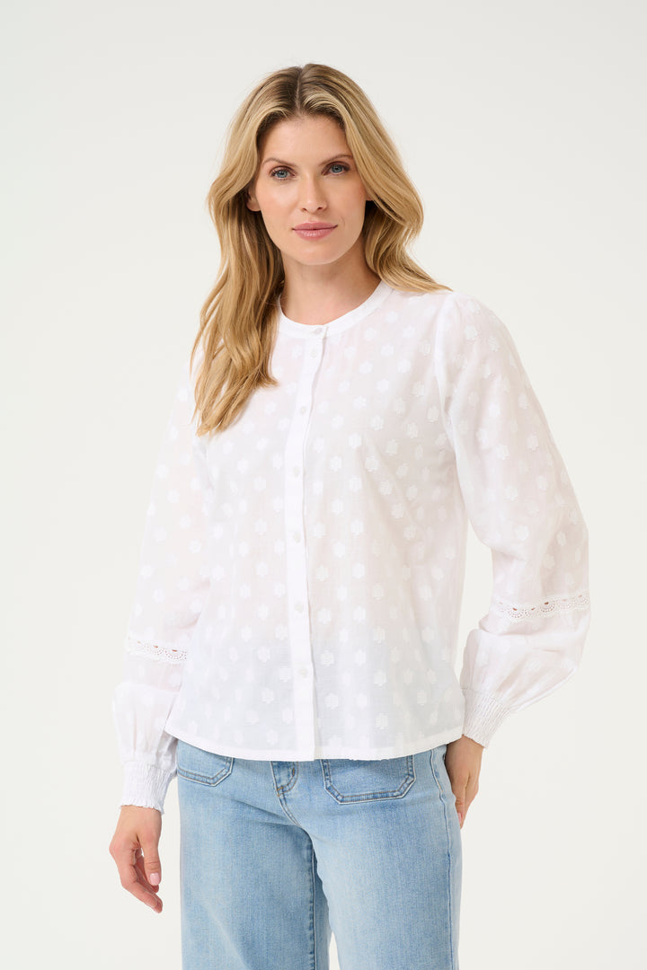 KAFFE KAenya Blouse Chalk