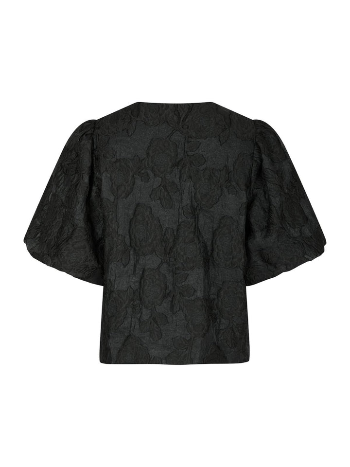 NEO NOIR Aska Jacquard Blouse Black