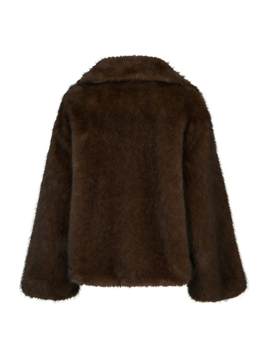 NEO NOIR Stephanie Faux Fur Jacket Brown