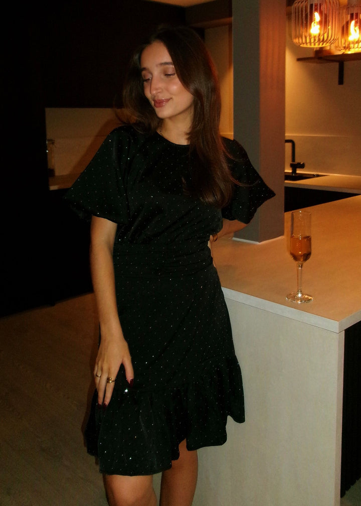 NEO NOIR Sulli Bedazzled Dress Black