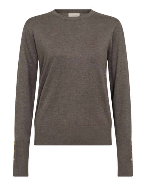 FREEQUENT FQKatie-Pullover Morel Melange