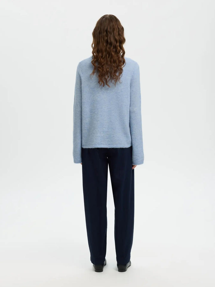 SELECTED Lulu New LS Knit Cardigan Noos Cashmere  Blue/Melange