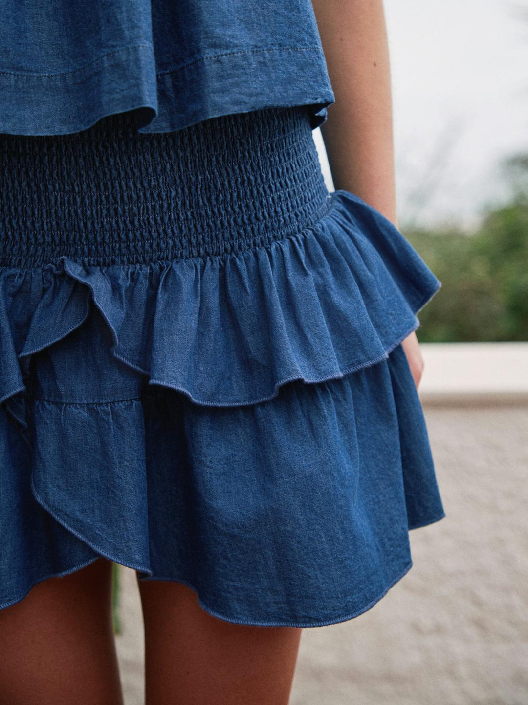 NEO NOIR Carin R Skirt Denim Blue